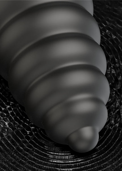King Sized 7'' Vibrating Anal Cracker - Black 17.8 cm XL Vibrating Butt Plug
