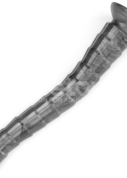 King Sized Vibrating Vibrax Slider - Grey 36.8 cm (14.5'') USB Rechargeable Vibrating Dildo