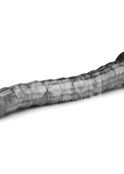 King Sized Vibrating Vibrax Slider - Grey 36.8 cm (14.5'') USB Rechargeable Vibrating Dildo