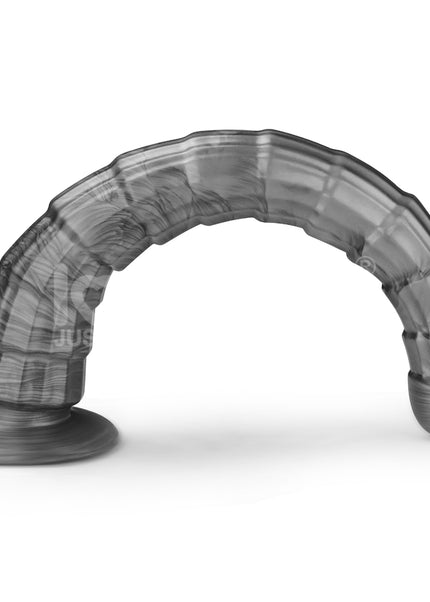 King Sized Vibrating Vibrax Slider - Grey 36.8 cm (14.5'') USB Rechargeable Vibrating Dildo