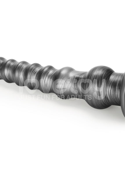 King Sized Vibrating Vibrax Slider - Grey 32.3 cm (12.5'') USB Rechargeable Vibrating Dildo