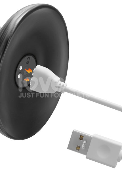 King Sized Vibrating Vibrax Slider - Grey 32.3 cm (12.5'') USB Rechargeable Vibrating Dildo