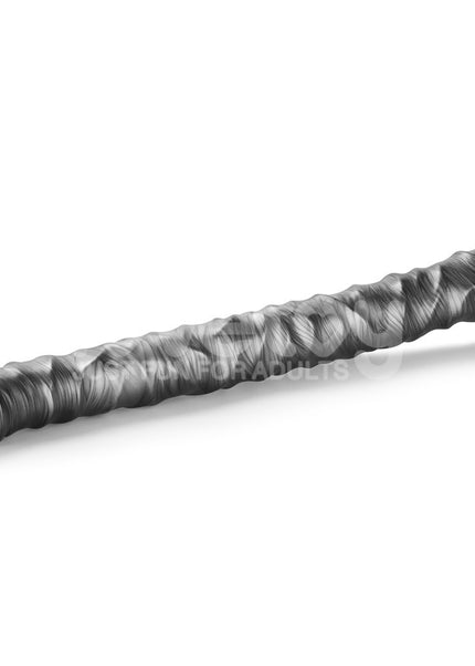 King Sized Vibrating Vibrax Slider - Grey 40.8 cm (16'') USB Rechargeable Vibrating Dildo