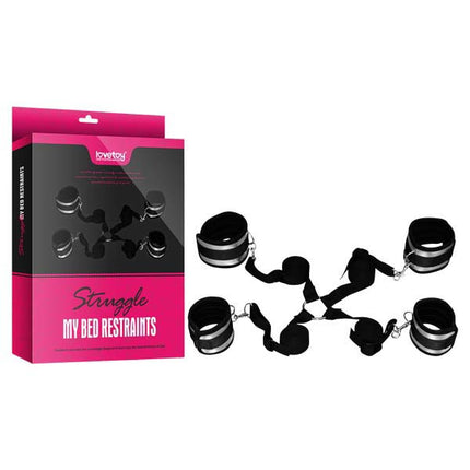 Struggle My Bed Restraints – Wrist & Leg Cuffs Kit