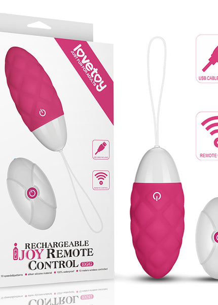 IJOY Rechargeable Remote Control Egg - Pink USB Rechargeable Egg with Remote