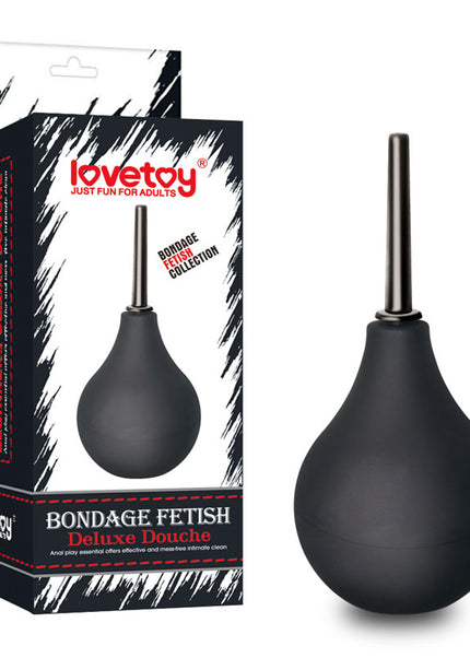 Bondage Fetish Deluxe Douche - Black Unisex Round Douche - 160 ml capacity