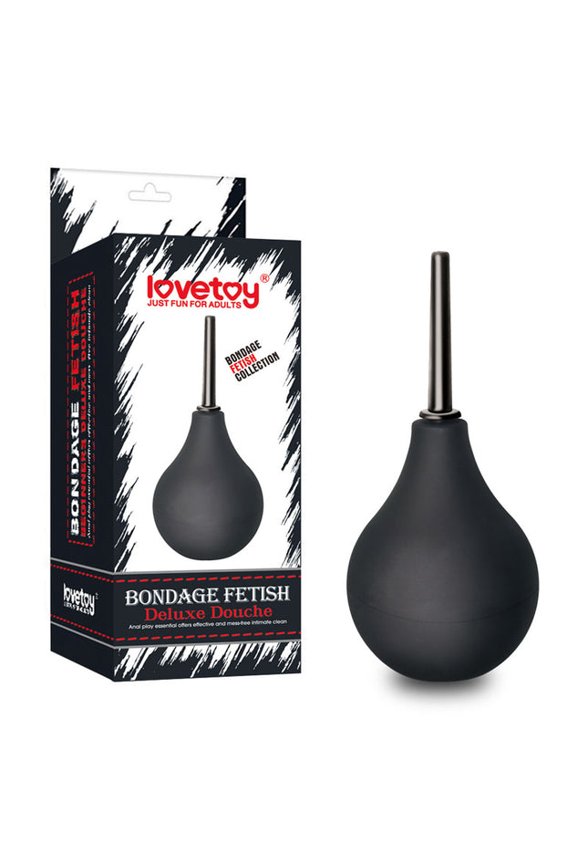 Bondage Fetish Deluxe Douche - Black Unisex Round Douche - 160 ml capacity