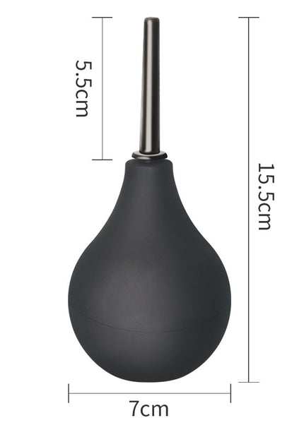 Bondage Fetish Deluxe Douche - Black Unisex Round Douche - 160 ml capacity