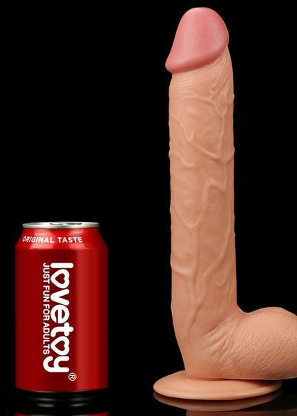 King Size 10'' Realistic Dildo - Flesh 25 cm Dong