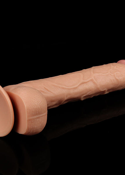 King Size 10'' Realistic Dildo - Flesh 25 cm Dong