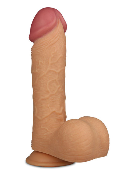 King Size 9'' Realistic Dildo - Flesh 23 cm Dong