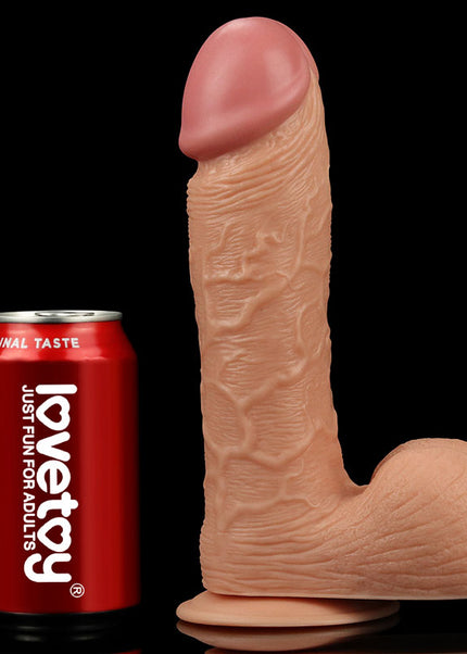 King Size 9'' Realistic Dildo - Flesh 23 cm Dong