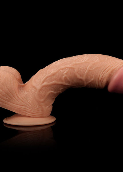King Size 9'' Realistic Dildo - Flesh 23 cm Dong