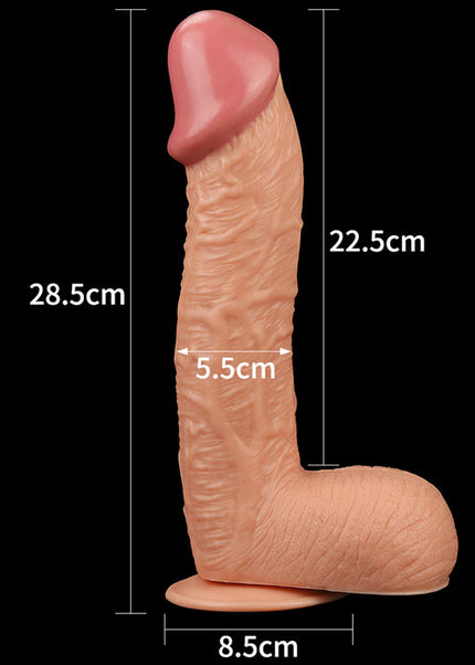 King Size 10.5'' Realistic Dildo - Flesh 26.7 cm Dong