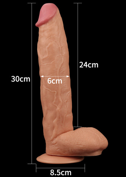 King Size 11'' Realistic Dildo - Flesh 29.5 cm Dong