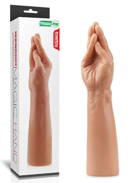 King Sized 13.5'' Realistic Magic Hand - Flesh 36 cm Hand Dildo