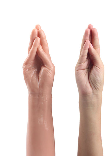 King Sized 13.5'' Realistic Magic Hand - Flesh 36 cm Hand Dildo