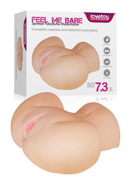 Feel Me Bare Perfect Pussy & Ass - Flesh Missionary Style Masturbator