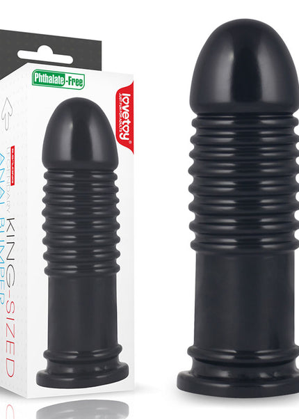 King Sized 8" Anal Bumper Mega Butt Plug – Black | 22.5 cm