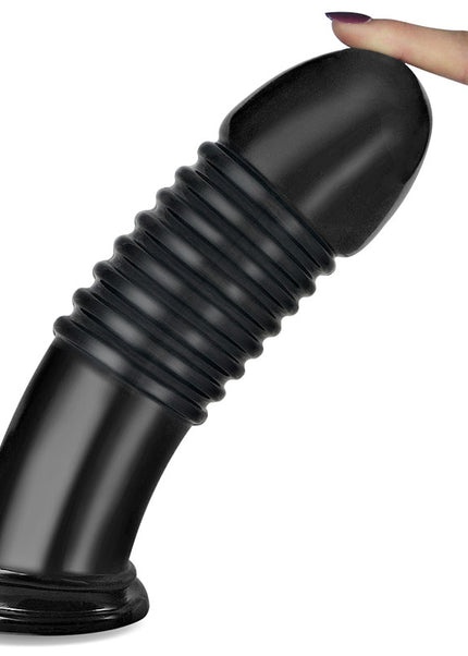 King Sized 8" Anal Bumper Mega Butt Plug – Black | 22.5 cm