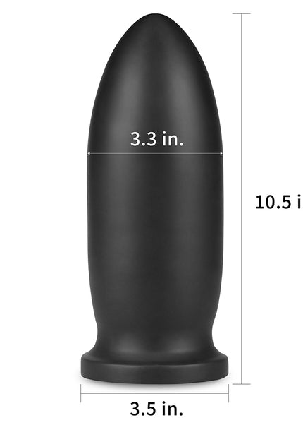 King Sized Anal Bomber - Black 23 cm (9'') Mega Anal Plug