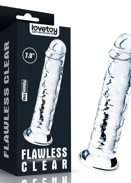 Flawless Clear Dildo 7'' - Clear 17.8 cm Dong