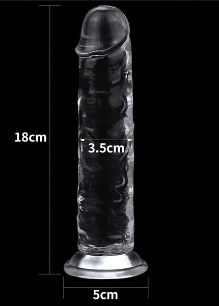 Flawless Clear Dildo 7'' - Clear 17.8 cm Dong