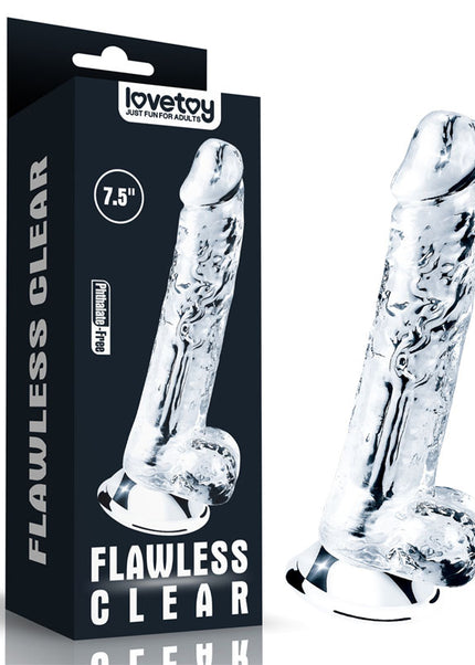 Flawless Clear Dildo 7.5'' - Clear 19 cm Dong