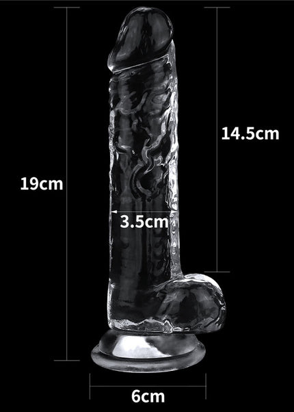 Flawless Clear Dildo 7.5'' - Clear 19 cm Dong