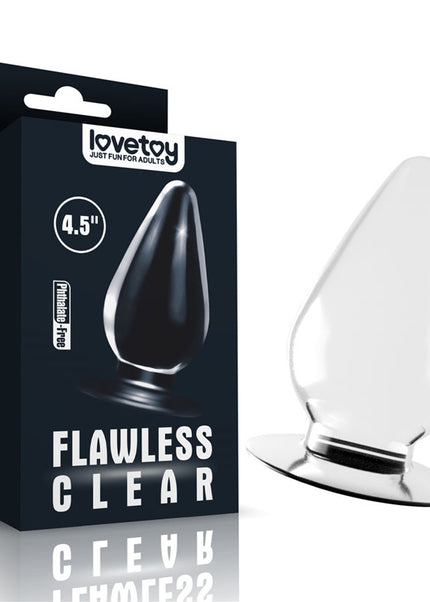 Flawless Clear Anal Plug – Clear | 11.5 cm