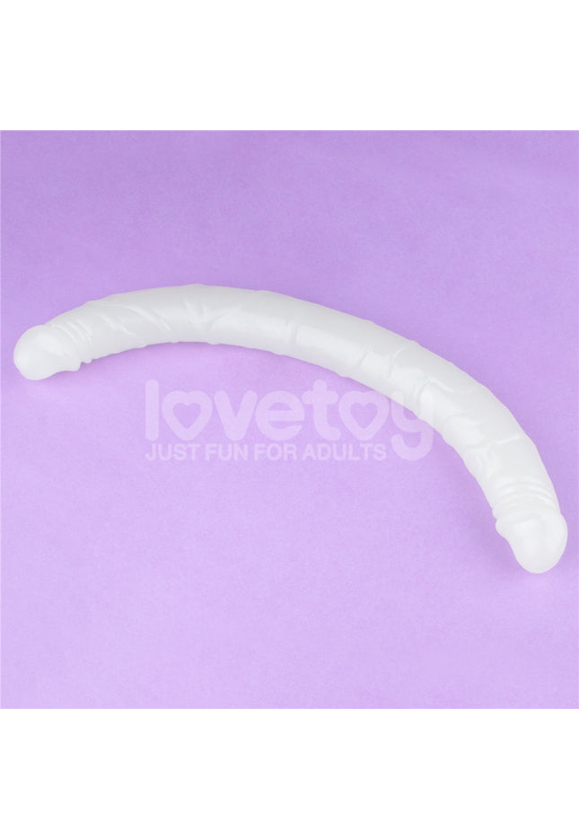 Lumino Play 18.5'' Double Dildo - Glow in the Dark Blue 47 cm Double Dong