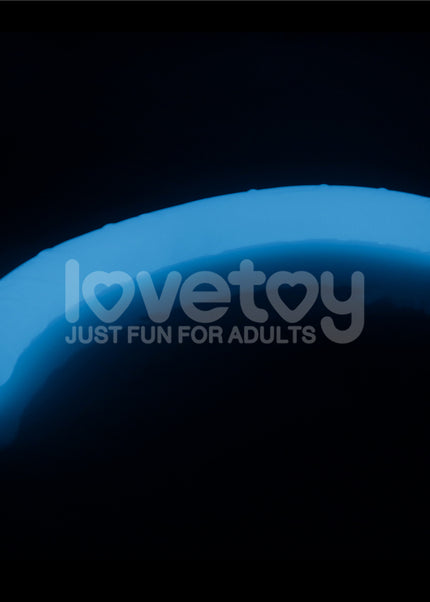 Lumino Play 18.5'' Double Dildo - Glow in the Dark Blue 47 cm Double Dong