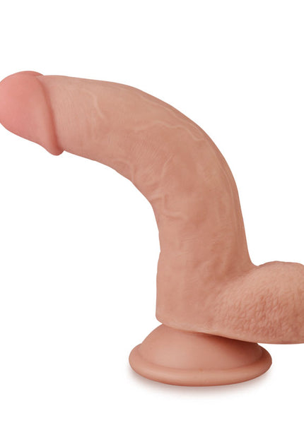Sliding Skin Dual Layer Dong - Flesh 20.3 cm (8'') Dong with Flexible Skin