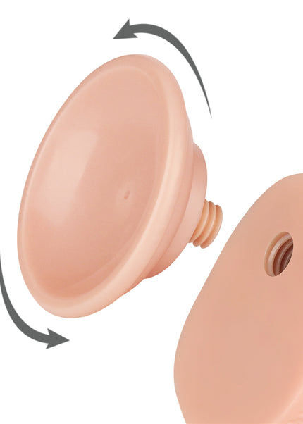 Sliding Skin Dual Layer Dong - Flesh 19.5 cm (7.5'') Dong with Flexible Skin
