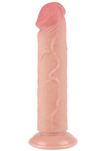 Sliding Skin Dual Layer Dong - Flesh 20 cm (8'') Dong with Flexible Skin