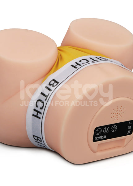 Streetgirls Sensation Pulse - Doggy - Flesh USB Rechargeable Vibrating Sucking & Moaning Doggy Style Masturbator