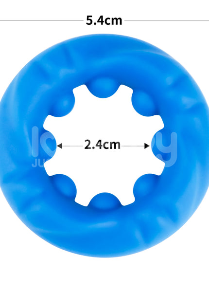Pinnacle Pro Ridge Bump Stretcher - Blue Cock Ring