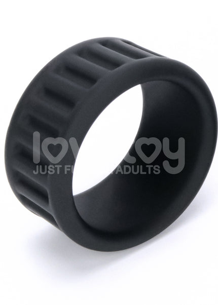 Pinnacle Pro Twin Grip Enhancer - Black Cock & Balls Ring