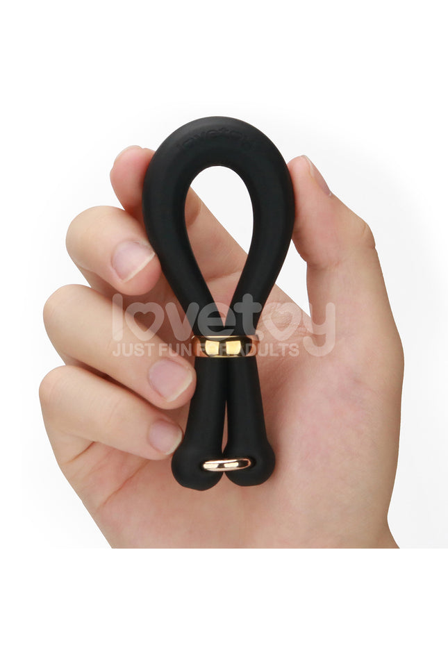Pinnacle Pro Anyfit Stretcher - Black Adjustable Cock Ring
