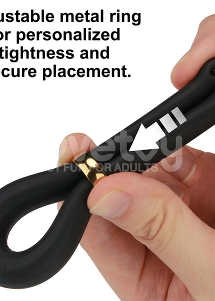 Pinnacle Pro Anyfit Stretcher - Black Adjustable Cock Ring