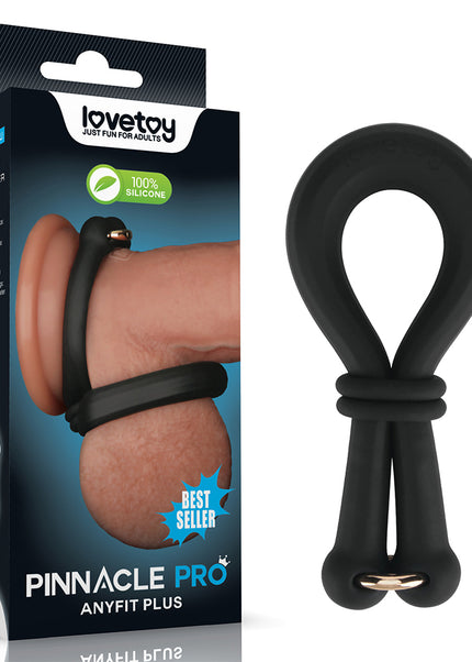 Pinnacle Pro Anyfit Plus Stretcher - Black Adjustable Cock Ring