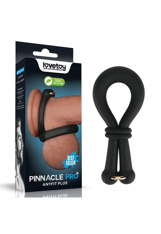 Pinnacle Pro Anyfit Plus Stretcher - Black Adjustable Cock Ring