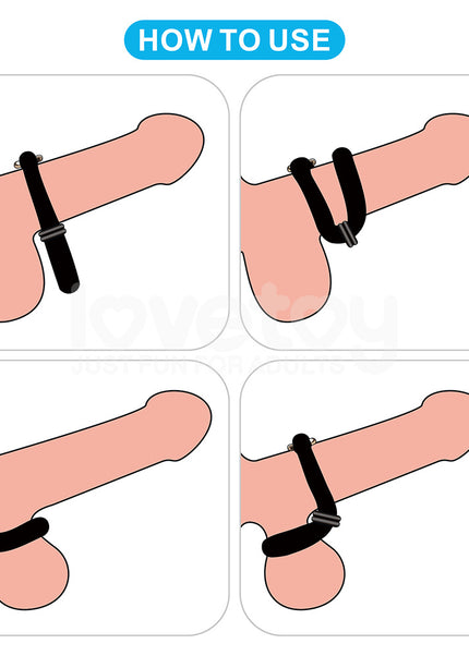 Pinnacle Pro Anyfit Plus Stretcher - Black Adjustable Cock Ring