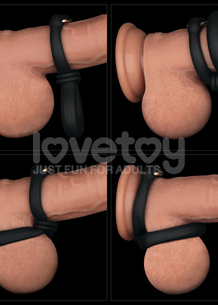 Pinnacle Pro Anyfit Plus Stretcher - Black Adjustable Cock Ring