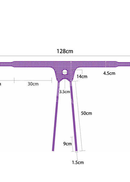 Ingen Easy Strap-On Harness - Purple Adjustable Strap-On Harness (No Probe Included)