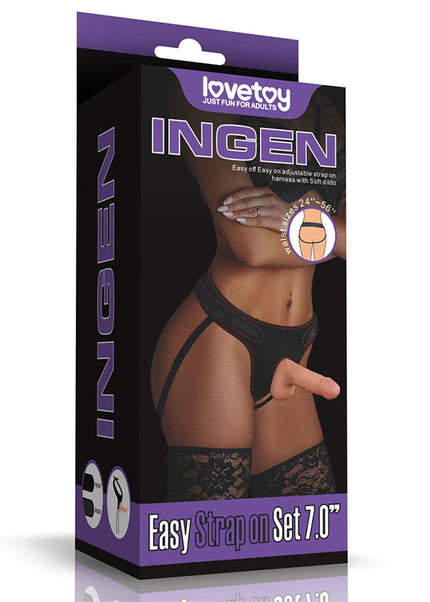 Ingen Easy Strap-On Set - Flesh 17.8 cm (7'') Strap-On