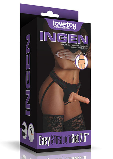 Ingen Easy Strap-On Set - Flesh 19 cm (7.5'') Strap-On