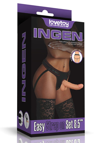 Ingen Easy Strap-On Set - Flesh 21.6 cm (8.5'') Strap-On