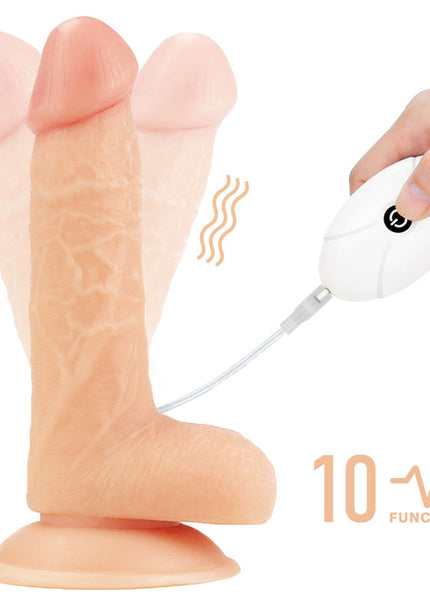 Ingen Vibrating Easy Strap-On Set - Flesh 17.8 cm (7'') Vibrating Strap-On