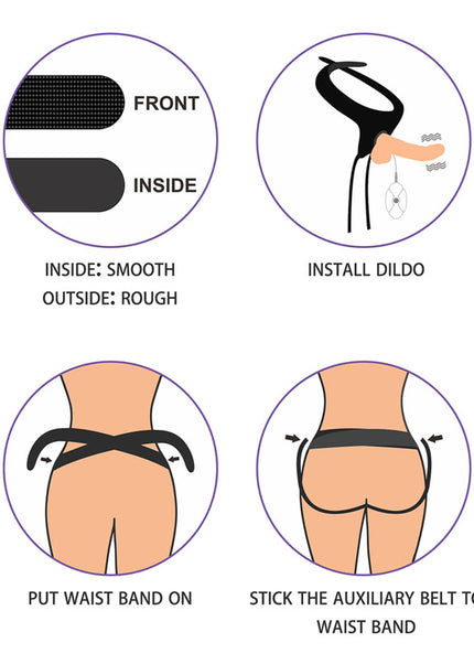 Ingen Vibrating Easy Strap-On Set - Flesh 17.8 cm (7'') Vibrating Strap-On